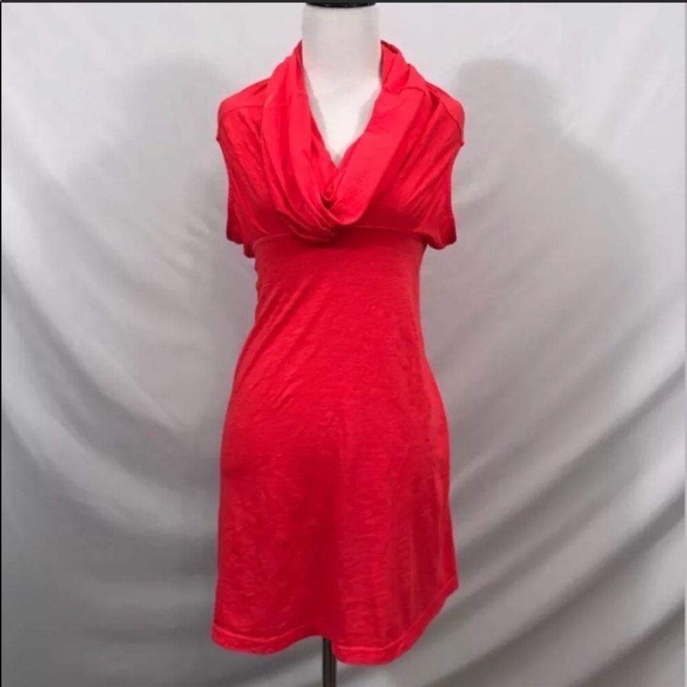 Lucy Activewear Sleeveless Cowl Neck Top in Red